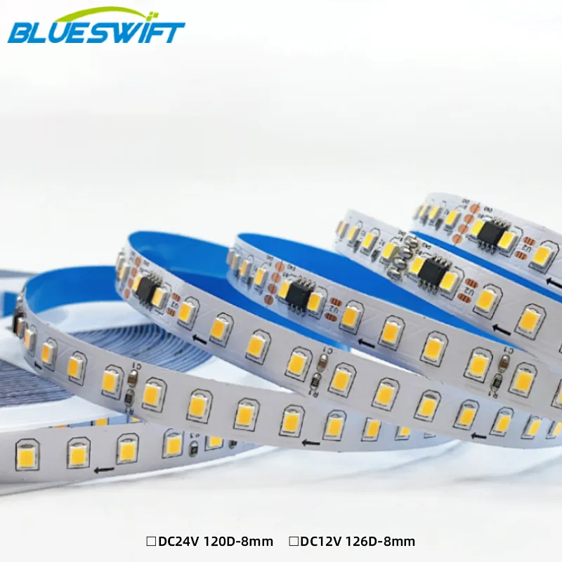 2835 led strip light CE rohs 5 años de garantía 3000k 4000k 6000k 24v 12v led strip light