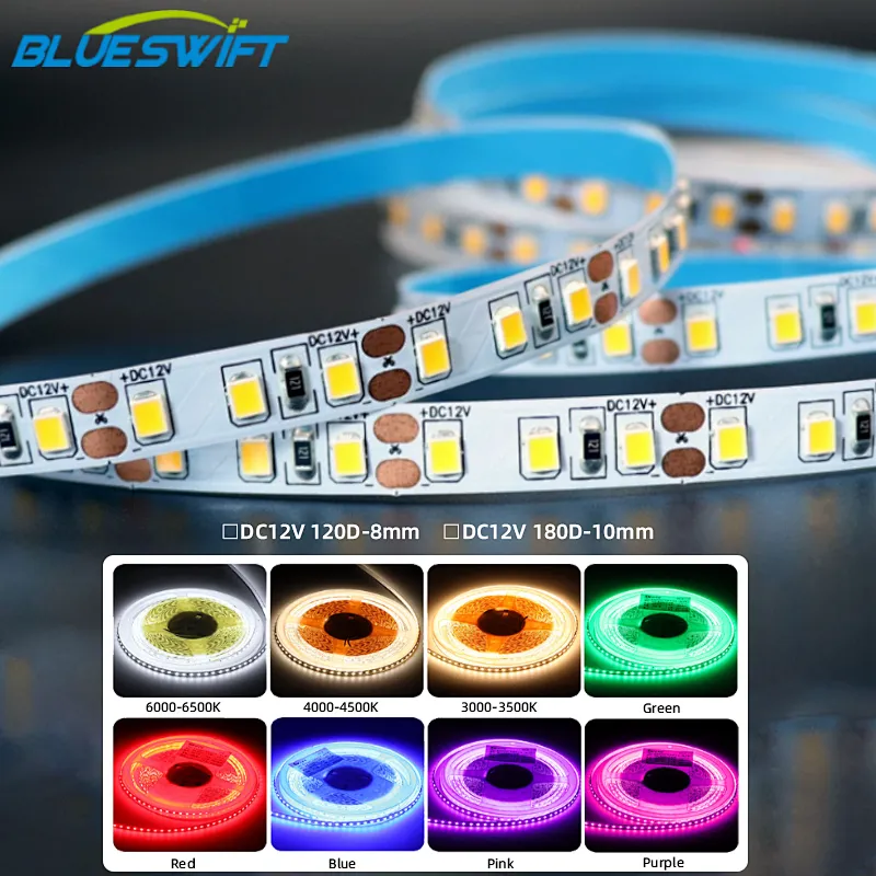 2835 led strip light CE rohs 5 años de garantía 3000k 4000k 6000k 24v 12v led strip light
